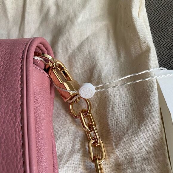 NWT Tory Burch Britten Crossbody Clutch Barbie Pink - Picture 3 of 9